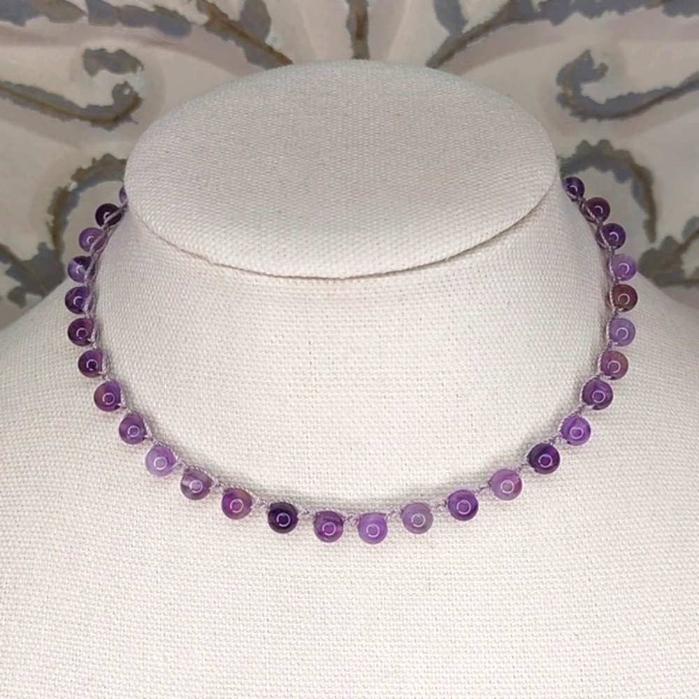 Hand Crafted Amethyst Necklace by Rust Belt Raised
